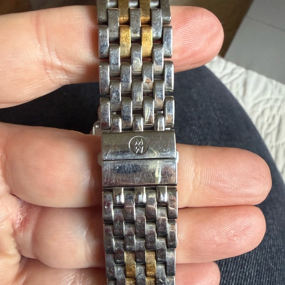 Michele Deco Madison MW06T01C5966 Yellow Gold 33mm Diamond Bezel- two tone - Picture 6 of 11